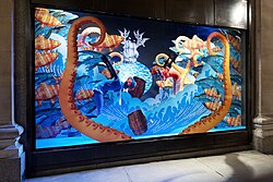 Detalle de un escaparate decorado de los grandes almacenes Selfridges