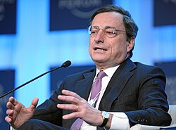 Mario Draghi en enero de 2012