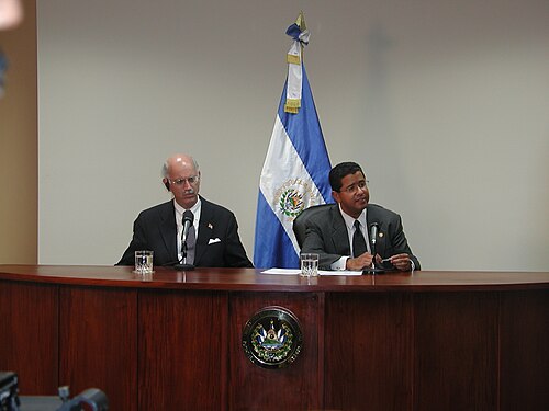 Fotografía del exmandatario salvadoreño Francisco Flores.