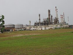 Refinería de petróleo de la Societé Gabonaise de Raffinage