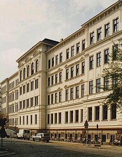 Fachada del Gymnasium Thomasschule de Leipzig.