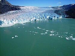 Vista del glaciar O'Higgins