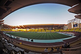 Vista panorámica del Estadio Luis II
