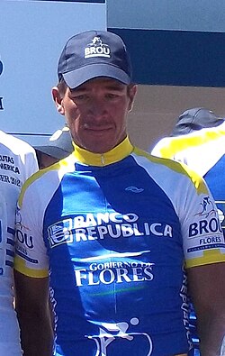 Fotografía del ex ciclista uruguayo Luis Alberto Martínez