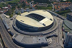 Instalaciones del estadio en Guimarães