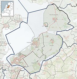 Mapa de la provincia de Flevoland en 2010