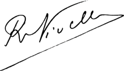 Firma autógrafa de Robert Nivelle