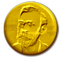 Retrato e ilustración histórica sobre Alfred Nobel y su testamento de 1895.