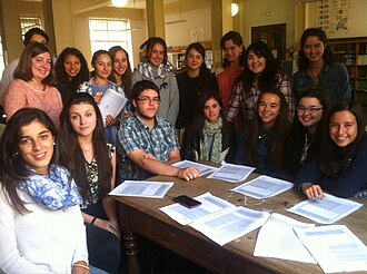 Estudiantes españoles de bachillerato.