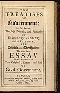 Ilustración y documentos históricos que recogen la Declaración de Derechos de 1689 y las obras de John Locke.