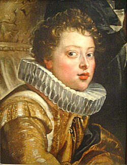 Retrato de Vicente II Gonzaga pintado por Peter Paul Rubens.