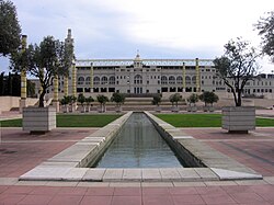 Fachada principal del Estadio Olímpico de Montjuïc