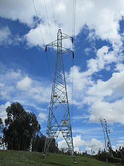 Torre de transición eléctrica 115 kV Paipa - Tunja