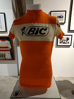 Maillot del equipo Bic utilizado por Luis Ocaña
