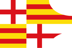Variante de la bandera de Barcelona del siglo XV