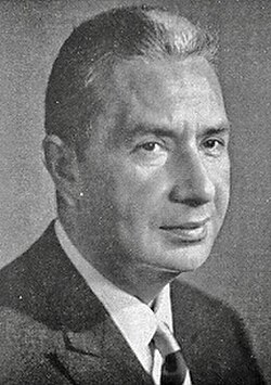 Fotografía en blanco y negro de Aldo Moro en 1968