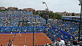 Vista de la Pista Central del Real Club de Tenis Barcelona en el año 2009