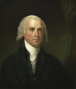 James Madison tomando notas de las deliberaciones