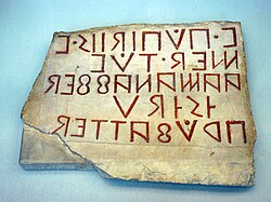 Inscripción osca descubierta en Pompeya