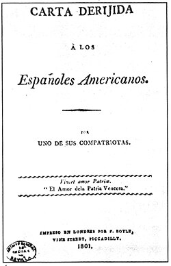 Carta a los españoles americanos