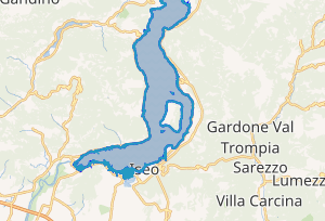 Mapa general del Lago Iseo