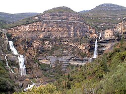 Cascadas en la zona del monasterio de San Miguel de Fay