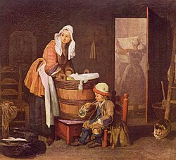 La lavandera de Chardin