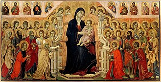 Detalle de la Maestà de Duccio