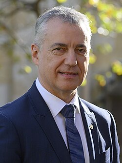 Fotografía institucional de Iñigo Urkullu, lehendakari del PNV.