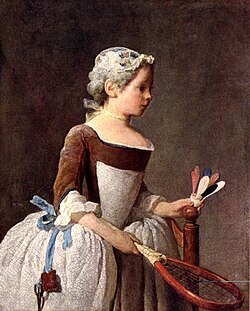 Muchacha con volante de Chardin