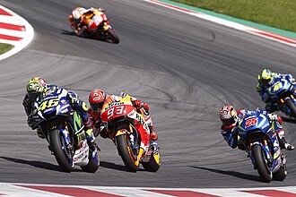 Competición de motociclismo de velocidad en circuito pavimentado