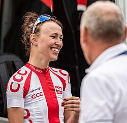 Fotografía de la ciclista Katarzyna Niewiadoma