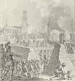 Asedio de Zaltbommel, 1599, grabado por Jacobus Buys