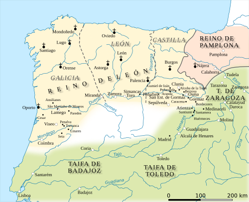 Mapa del reparto del reino
