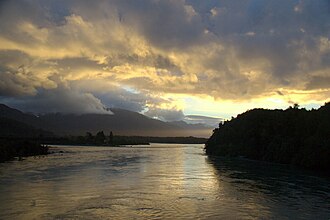 Vista panorámica del río Puelo