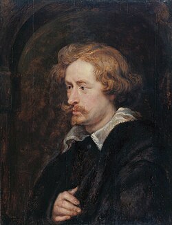 Retrato de Antoon van Dyck por Pedro Pablo Rubens