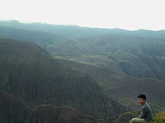 Vista general del paisaje andino del Nudo de los Pastos