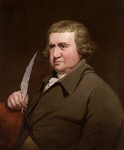 Retrato histórico de Erasmus Darwin fechado en 1792.