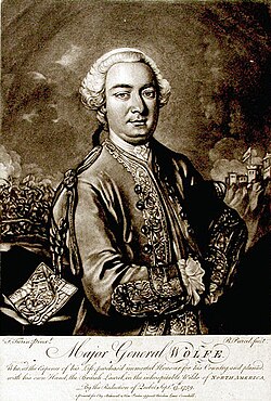 Retrato del general británico James Wolfe
