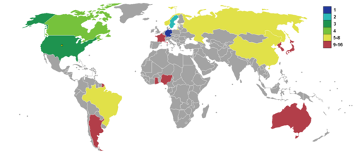 Mapa de resultados del torneo