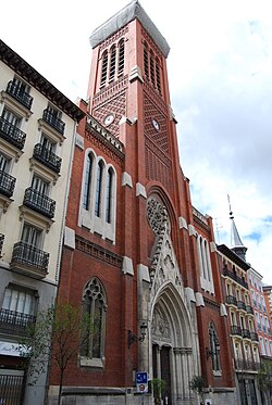 La iglesia de Santa Cruz constituía el inicio del camino de Vallecas
