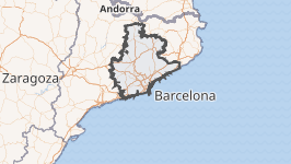 Mapa de la provincia de Barcelona
