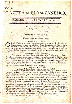 Primer diario publicado en Brasil