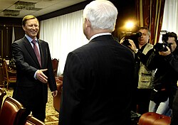 Serguéi Ivanov y Robert Gates