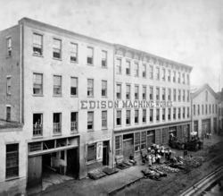 Talleres de Maquinaria Edison en Nueva York