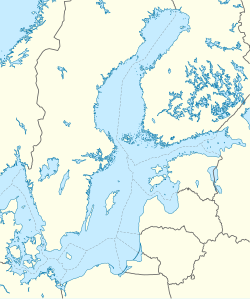 Rønne ubicada en Mar Báltico