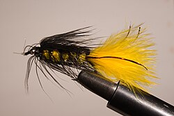Mosca tipo streamer Wooly Bugger.