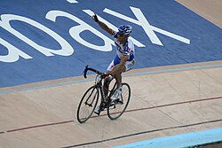 Tom Boonen en el velódromo de Roubaix