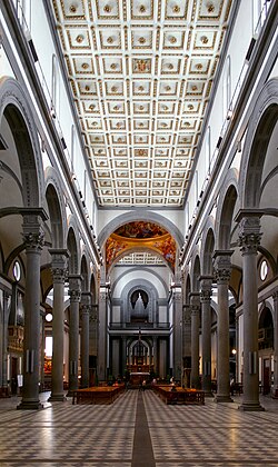 Interior de la Basílica de San Lorenzo de Florencia