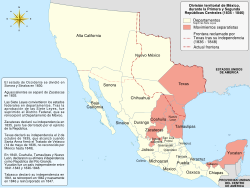 Mapa de la República Central de México